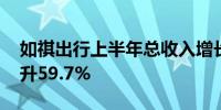 如祺出行上半年总收入增长13.6% 毛利率提升59.7%