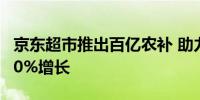 京东超市推出百亿农补 助力水果商家实现超50%增长