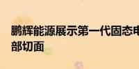 鹏辉能源展示第一代固态电池20Ah实物及内部切面