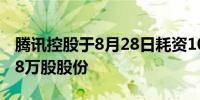 腾讯控股于8月28日耗资10.03亿港币回购268万股股份