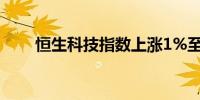 恒生科技指数上涨1%至3,495.91点