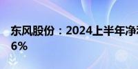 东风股份：2024上半年净利润同比下降22.96%