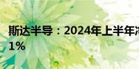 斯达半导：2024年上半年净利润同比下降36.1%