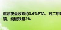 燃油夜盘收跌约3.6%PTA、对二甲苯、棉纱、低硫燃油、玻璃、纯碱跌超2%