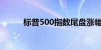 标普500指数尾盘涨幅扩大至1%