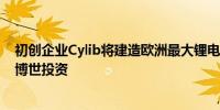 初创企业Cylib将建造欧洲最大锂电池回收厂 已获保时捷和博世投资