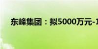 东峰集团：拟5000万元-1亿元回购股份