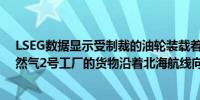 LSEG数据显示受制裁的油轮装载着来自俄罗斯北极液化天然气2号工厂的货物沿着北海航线向东行驶