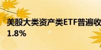 美股大类资产类ETF普遍收涨农产品基金涨约1.8%