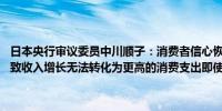 日本央行审议委员中川顺子：消费者信心恢复的延迟存在风险这可能导致收入增长无法转化为更高的消费支出即使加息金融环境仍将保持宽松.