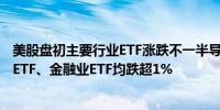 美股盘初主要行业ETF涨跌不一半导体ETF涨超1%区域银行ETF、金融业ETF均跌超1%