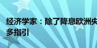 经济学家：除了降息欧洲央行不太可能提供更多指引