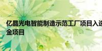 亿晶光电智能制造示范工厂项目入选省制造强省建设专项资金项目