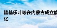 隆基乐叶等在内蒙古成立能源公司 注册资本8亿