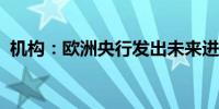 机构：欧洲央行发出未来进一步降息的信号