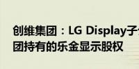 创维集团：LG Display子公司拟收购创维集团持有的乐金显示股权