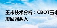 玉米技术分析：CBOT玉米2412合约或可考虑回调买入