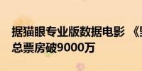 据猫眼专业版数据电影 《野孩子》 上映4天 总票房破9000万