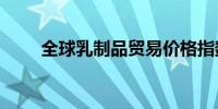 全球乳制品贸易价格指数上升0.8%