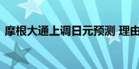 摩根大通上调日元预测 理由是美元可能走软