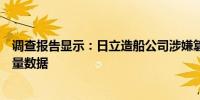 调查报告显示：日立造船公司涉嫌篡改油耗及氮氧化物排放量数据