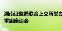 湖南证监局联合上交所举办绿色能源行业并购重组座谈会