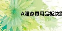 A股家具用品板块震荡上升