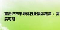 直击沪市半导体行业集体路演： 需求回升 行业稳健向上发展可期