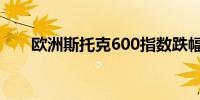 欧洲斯托克600指数跌幅扩大至1.5%