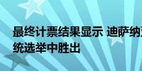 最终计票结果显示 迪萨纳亚克在斯里兰卡总统选举中胜出