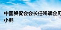 中国贸促会会长任鸿斌会见小鹏汽车董事长何小鹏