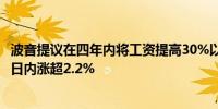 波音提议在四年内将工资提高30%以结束机械师的罢工 股票日内涨超2.2%