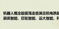 机器人概念股震荡走低昊志机电跌超10%银宝山新一度跌停辰奕智能、巨轮智能、远大智能、科力尔等跟跌