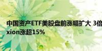 中国资产ETF美股盘前涨幅扩大 3倍做多富时中国ETF-Direxion涨超15%