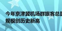 今年京津冀机场群旅客总量将达1.46亿人次 规模创历史新高