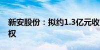 新安股份：拟约1.3亿元收购石英砂岩矿采矿权