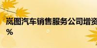 岚图汽车销售服务公司增资至30亿 增幅2900%