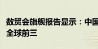 数贸会旗舰报告显示：中国数字贸易规模位居全球前三