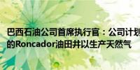 巴西石油公司首席执行官：公司计划在2025年重新开放关闭的Roncador油田井以生产天然气