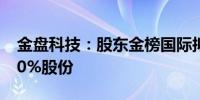 金盘科技：股东金榜国际拟询价转让公司2.80%股份