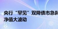 央行“罕见”双降债市急刹车头部理财子产品净值大波动