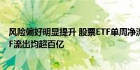 风险偏好明显提升 股票ETF单周净流入超560亿 2只货币ETF流出均超百亿