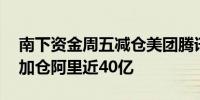 南下资金周五减仓美团腾讯分别超24亿港元加仓阿里近40亿