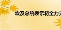 埃及总统表示将全力支持黎巴嫩