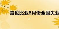 哥伦比亚8月份全国失业率降至9.7%