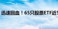 迅速回血！65只股票ETF近5日涨幅超过40%