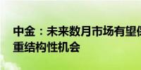 中金：未来数月市场有望保持活跃 需更加注重结构性机会