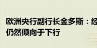 欧洲央行副行长金多斯：经济增长面临的风险仍然倾向于下行