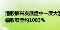 港股辰兴发展盘中一度大涨逾1600%目前涨幅收窄至约1083%