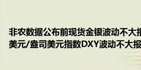 非农数据公布前现货金银波动不大报2657.3美元/盎司和32美元/盎司美元指数DXY波动不大报101.87